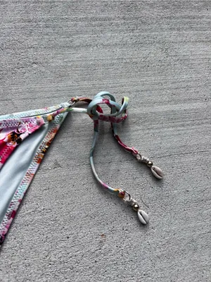 Zimmermann Mint Floral And Birds Side Tie Woman’s Bikini Bottoms size 2-4 thumbnail 4
