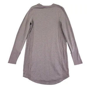 Athleta Balance Dress Long Sleeve Crew Tunic‎ Pockets Active Casual Mauve Small thumbnail 2