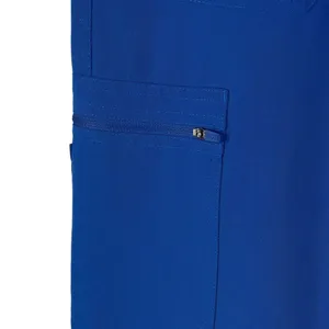 Figs Technical Collection Large Scrubs Pants Elastic Waist Pockets Straight Blue thumbnail 4