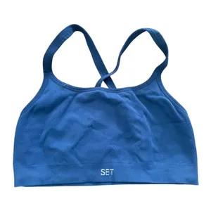 SET ACTIVE Seamless Sports‎ Bra Blue Large thumbnail 1
