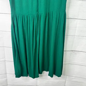 Reformation Womens size 8 Gavin Mini High Slit Flutter Sleeve Dress Green Flaws thumbnail 6