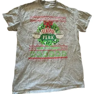 Friends women's medium grey Christmas t-shirt thumbnail 1