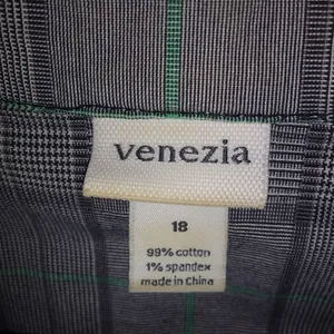 Venezia 18 Black White Fine Plaid Jacket Plus Green thumbnail 8