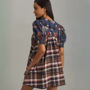 Anthropologie Pilcro Bow Front Babydoll Dress Sz M thumbnail 2