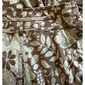 Lapis Floral Skirt Womens Size L Brown Blue A Line Pull On Mid Rise Flowy Comfy thumbnail 9