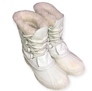 Vintage White Sorel polaris boots size 7 snow boots winter boots snowboarding​​ thumbnail 1