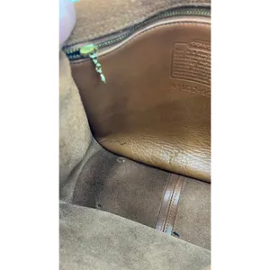 Vintage 90sCoach Stewardess Bag British Tan Leather Handbag Crossbody thumbnail 7