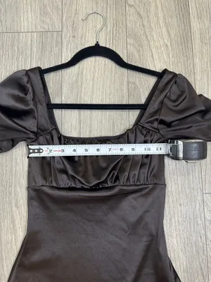 Divided H&M Black Graduation Dress XS Puff Sleeve Square Neck thumbnail 8