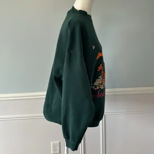 Disney Vintage Tigger Crewneck Sweatshirt "More Bounce Per Ounce" Size XL Green Grandma thumbnail 6