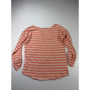 Ann Taylor LOFT Striped‎ Roll-Tab Sleeve Top Casual Everyday Blouse M thumbnail 5