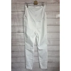 J.Crew Factory White maternity jean in signature stretch 24 thumbnail 4