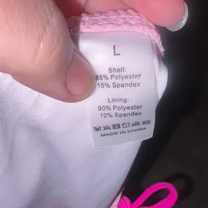New hot pink stylish triangle rose bikini set size Large adjustable thumbnail 7