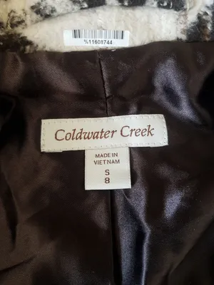 Coldwater Creek Womens Trench Coat Jacket Light Academia Cabin Core Preppy Sz 8 thumbnail 9