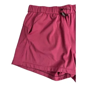 Willit Women's Red Burgundy Active Shorts Size L Pockets Elastic-Waist Sports thumbnail 2