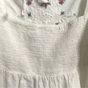 NWT Old Navy Womens Shirt Blouse White Floral Embroidered Babydoll Size 3X thumbnail 8