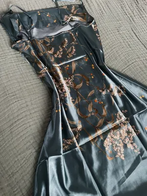 Silk Slip Dress Multi Size L thumbnail 4