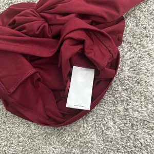 Express Women's One-Shoulder Twist Front Top - Burgundy thumbnail 6