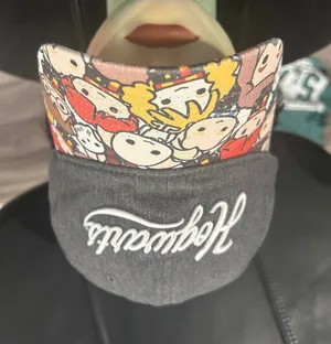 Gray Hogwarts Baseball Cap with Colorful Character-Print Brim thumbnail 1