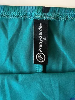 PrettyGarden Blue Green Floral Cowl Neck Maxi Dress Size Small thumbnail 5