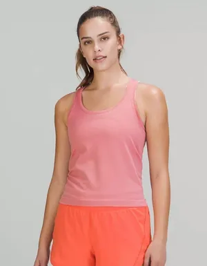 Lululemon Swiftly Tank Tank Top Race Length Pink Blossom Size 6 thumbnail 1