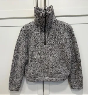 Women’s Gray Hippie Rose Half-Zip Pullover Fleece thumbnail 1