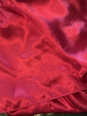 Victoria’s Secret Red VTG ‘80s Gold Label Satin PJ Sleep Shorts Top Set Sz Sm thumbnail 11