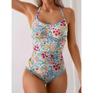 Eomenie Women's SMALL One-Piece Swimsuit Tummy Control Slimming Bathing Suit NEW thumbnail 2