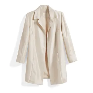 NWT Chico’s Subtle Sheen Topper Jacket Natural Cream Size 3 or XL thumbnail 3