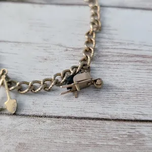 Vintage Bracelet - Gold Tone with Gardening Charms - Tarnished thumbnail 5
