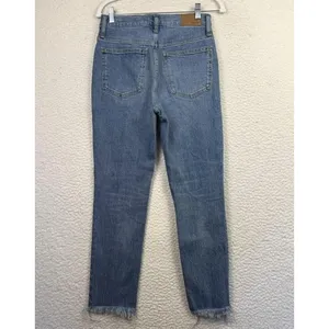 Madewell Jeans Womens 26 Blue The Perfect Vintage Jean‎ High Rise Frayed Hem thumbnail 2