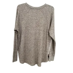 American Eagle‎ Top Knit Women's Large Henley Lounge Comfy Lounge Brown #B6-1 thumbnail 7