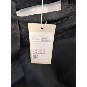 Halara Black Duffel Gym Bag Shoe Compartment Travel Weekend‎ Bag With strap NEW thumbnail 4