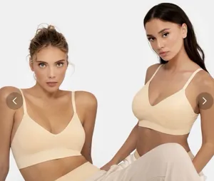Underoutfit Neckline Pullover Bralette 450 Sand Women's Large NWOT V Neck thumbnail 2