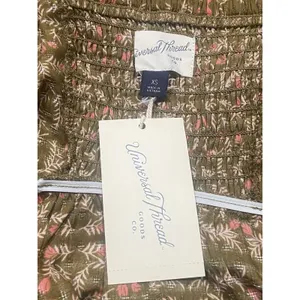 Universal Thread‎ XS Prairie Smocked Floral Long Sleeve Tiered Mini Dress NWT thumbnail 6