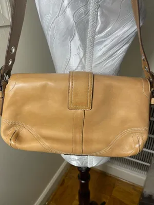 Coach Signature Sufflette leather handbag soho 9434 and purse Beige, Leather thumbnail 5
