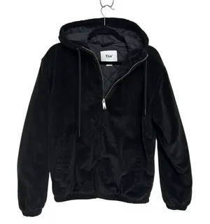 Aritzia TNA Morrison Corduroy Bomber Jacket in Black - Size 2XS thumbnail 1