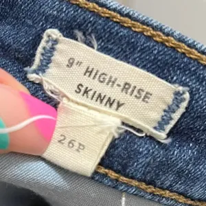 Madewell Skinny Jeans 9" High Rise Blue Denim Dark Wash Button-Fly Sz 26 P thumbnail 7