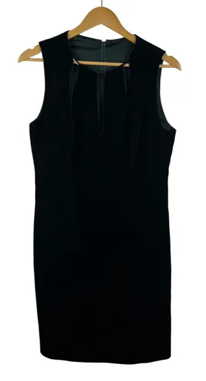 Elie Tahari Green Velvet Sheath‎ Dress Size 8 Holiday Party Christmas Cocktail thumbnail 1