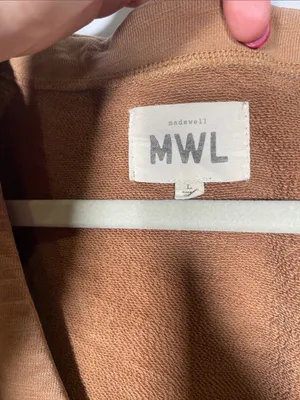 Madewell Womens Short Sleeve Coverall Jumpsuit Tan Large thumbnail 3