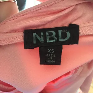NBD Leo blush cutaway back mini skater dress thumbnail 5