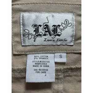 Live a Little Tan Soft Jacket Size Small Pockets Button Up‎ Collar Pockets thumbnail 2