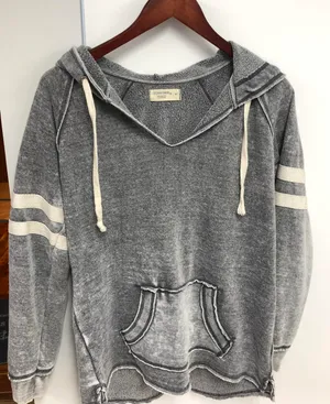 Ocean Drive Pullover Gray Hoodie thumbnail 1