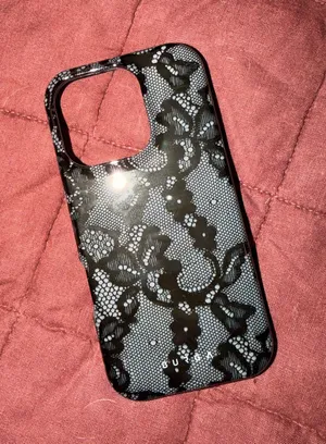 Burga iPhone Case black lace thumbnail 1