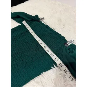 Baltic Born Esther Smocked Midi Dress in Green Small thumbnail 4