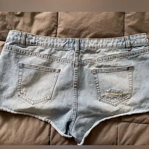 New Look Denim Mom Shorts, Size 14 thumbnail 6
