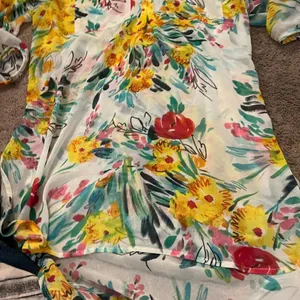 Fig‎ & flower sheer floral tunic top M thumbnail 6