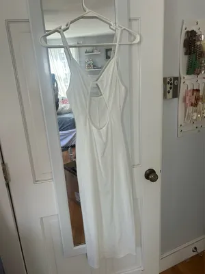 White maxi dress-beach coverup (see through) thumbnail 2