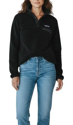 PATAGONIA Re-Tool Snap-T Fleece Pullover Women S Black Outdoor Y2K Gorpcore thumbnail 1