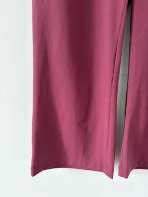 Halara Flex DayStretch High Rise Pocket Work Flare Pants Purple Cranberry NWT XL thumbnail 3