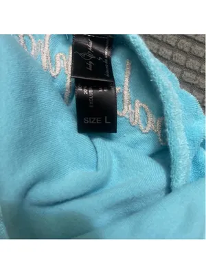 Y2K Baby phat Phat Blue Halter Swim Coverup Dress with Cat Logo Size L thumbnail 6